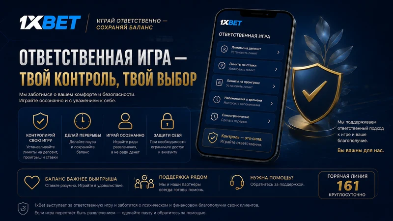 Информация о ответственной игре и хелплайны Кыргызстана Сезим и Линия доверия 161